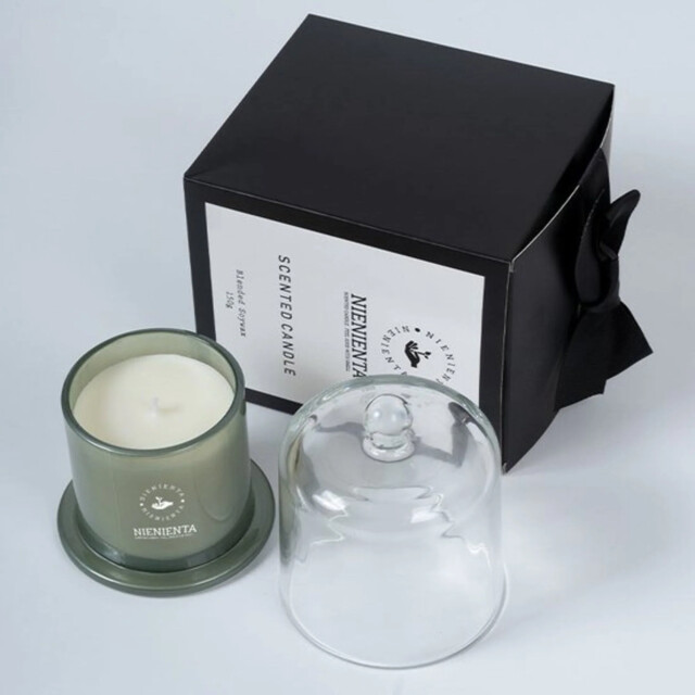 Nienienta Geurkaars met glazen deksel 21362384462439 large