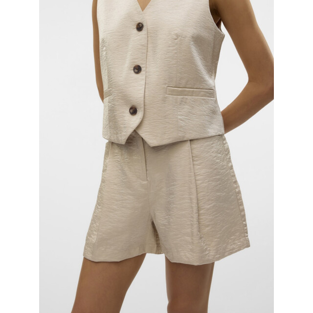 Vero Moda Vmliana mw shiny shorts beige 4159.05.0027 large
