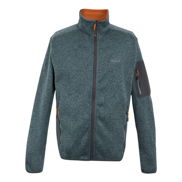 Regatta Heren newhill marl full zip fleecejack UTRG8770_stormyweather large Regatta Heren newhill marl full zip fleecejack UTRG8770_stormyweather large