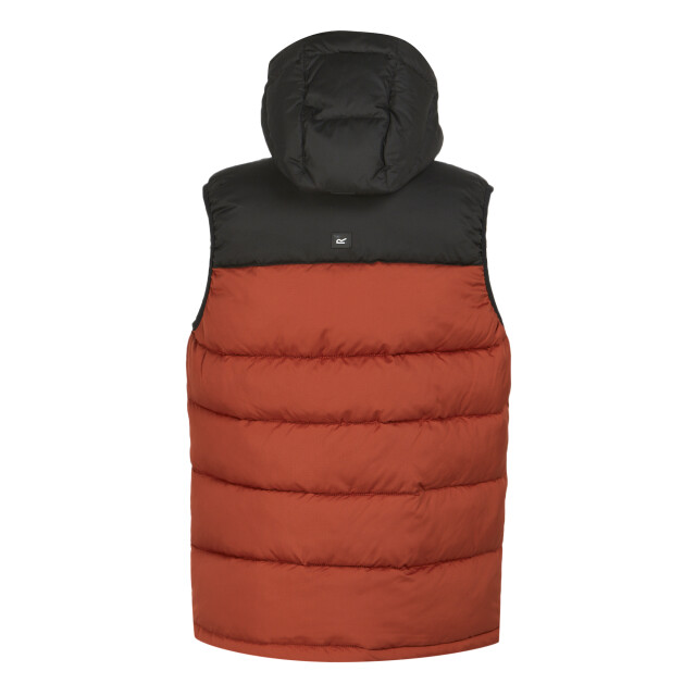 Regatta Heren nevado zwaargewicht mouwloze bodywarmer UTRG8163_redochreblack large