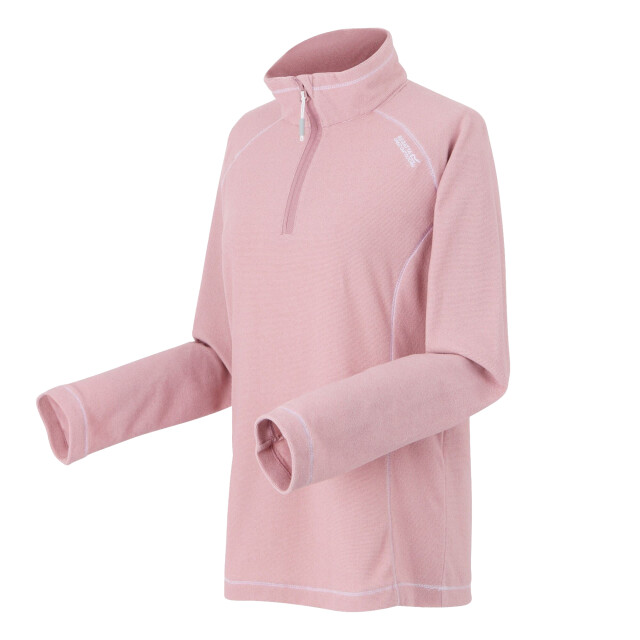 Regatta Geweldige outdoor dames montes half zip fleece top UTRG1953_lilaspowderlilac large