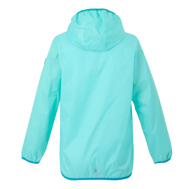 Regatta Groot buitenshuis kinderen/kinderen lever ii packaway rain jacket UTRG1885_arubablueexoticplume large