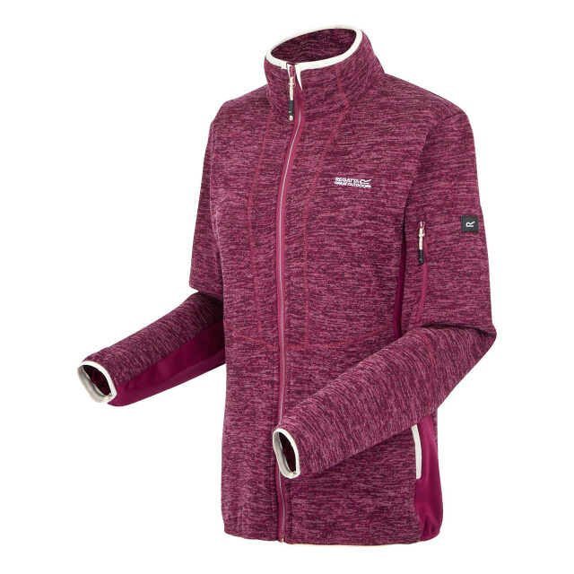 Regatta Dames ralina fleece jas UTRG12045_beaujolaislightvanilla large