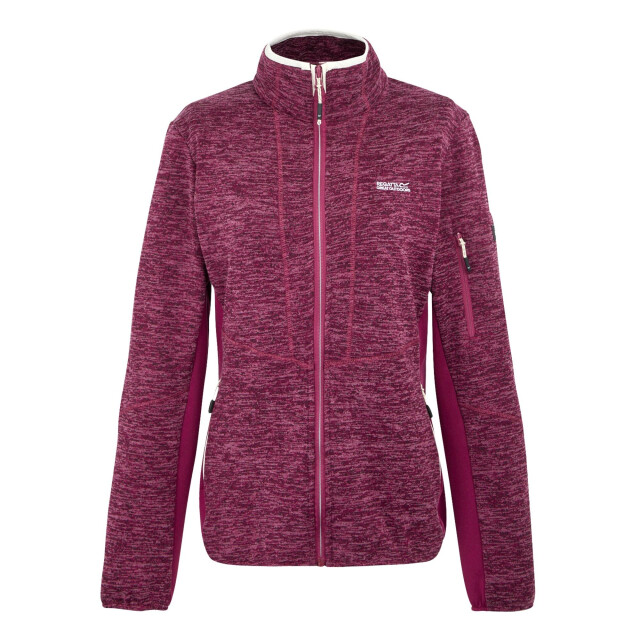 Regatta Dames ralina fleece jas UTRG12045_beaujolaislightvanilla large