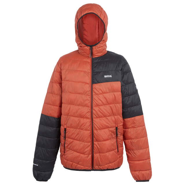 Regatta Heren hillpack iii gewatteerd jack met capuchon UTRG12036_redochreblack large Regatta Heren hillpack iii gewatteerd jack met capuchon UTRG12036_redochreblack large