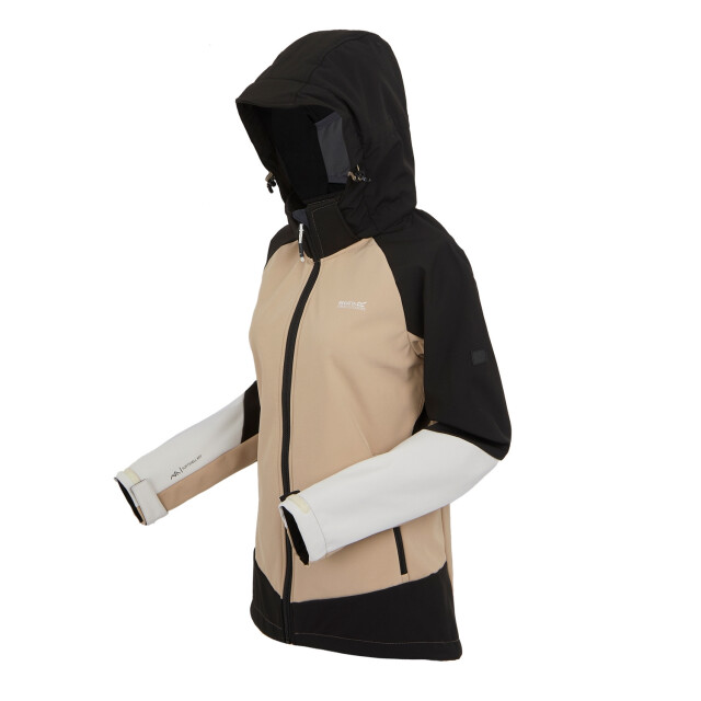 Regatta Dames desoto x soft shell jas UTRG12019_blackwarmtaupe large