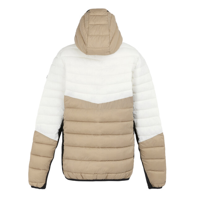 Regatta Dames leedre hybride jas met capuchon UTRG12018_blackwarmtaupe large