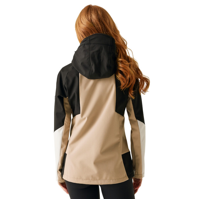 Regatta Dames desoto x soft shell jas UTRG12019_blackwarmtaupe large