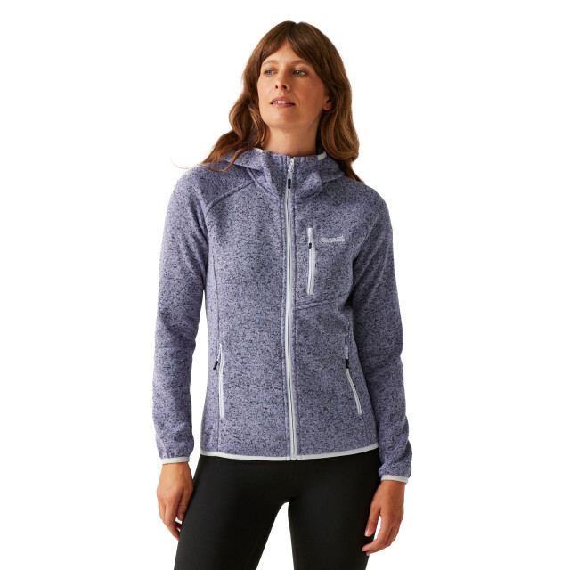 Regatta Dames newhill ii marl full zip hoodie UTRG12002_wisterialilachint large Regatta Dames newhill ii marl full zip hoodie UTRG12002_wisterialilachint large