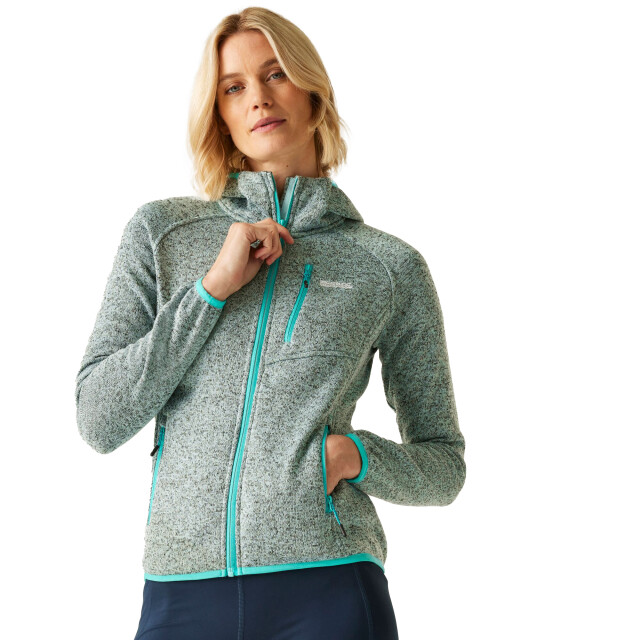 Regatta Dames newhill ii marl full zip hoodie UTRG12002_icymornturquoise large Regatta Dames newhill ii marl full zip hoodie UTRG12002_icymornturquoise large