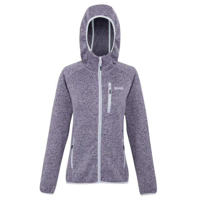 Regatta Dames newhill ii marl full zip hoodie UTRG12002_wisterialilachint large Regatta Dames newhill ii marl full zip hoodie UTRG12002_wisterialilachint large