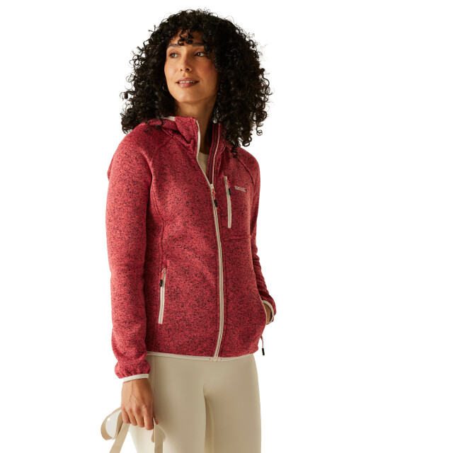 Regatta Dames newhill ii marl full zip hoodie UTRG12002_peachbloomlightvanilla large Regatta Dames newhill ii marl full zip hoodie UTRG12002_peachbloomlightvanilla large