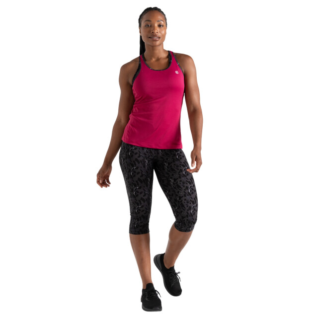 Dare2b Dames bolt dash print vest top UTRG11968_berrypinkblack large