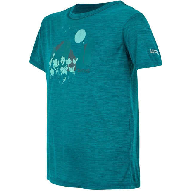Regatta Kinderen/kinderen alvarado ix bloemen t-shirt UTRG11910_exoticplumemarl large