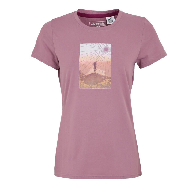 Regatta Dames fingal sunburst stretch t-shirt UTRG11856_lilas large