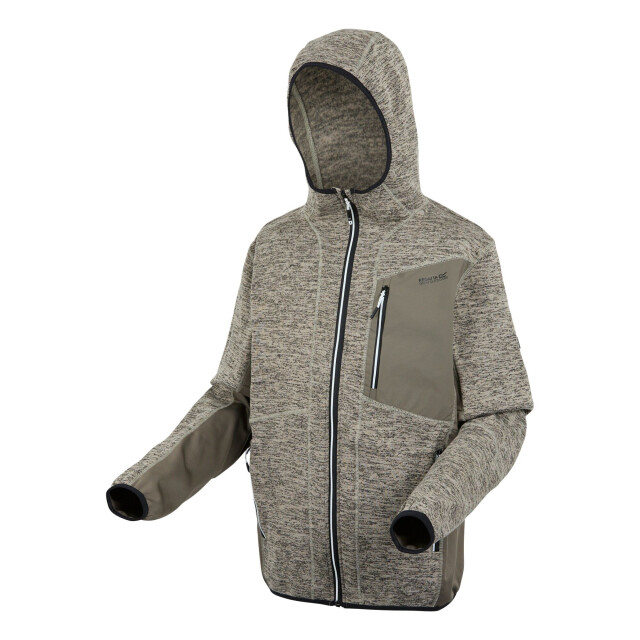 Regatta Heren alven full zip fleecejack UTRG11883_goldensandmarl large