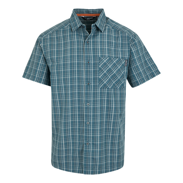 Regatta Heren overhemd met geruite mouwen mindano ix UTRG11565_stormyweathericebergash large