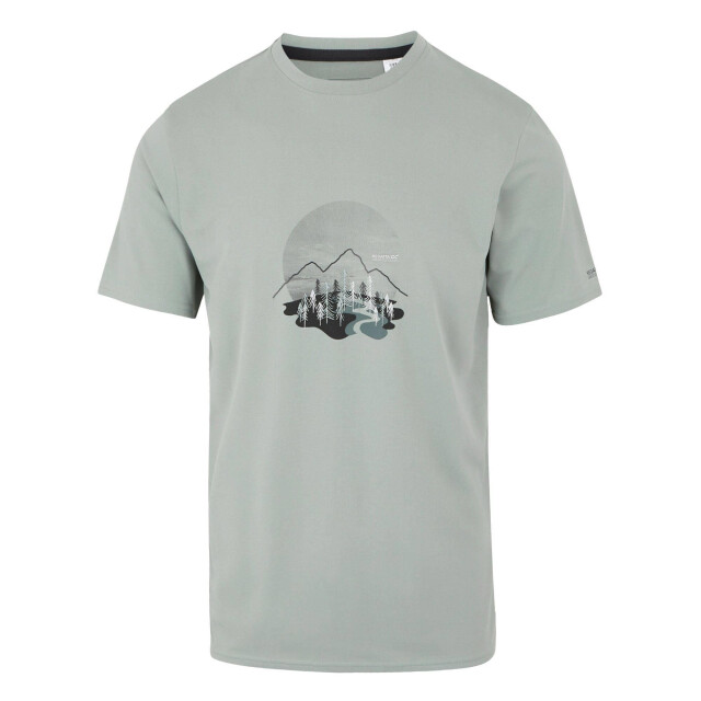 Regatta Heren fingal landschap stretch t-shirt UTRG11669_glacier large