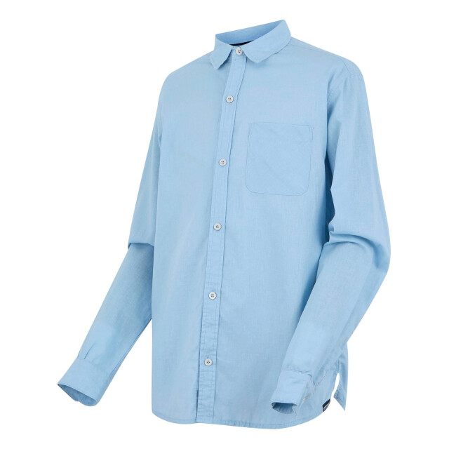 Regatta Heren loran shirt met lange mouwen UTRG11588_chambrayblue large
