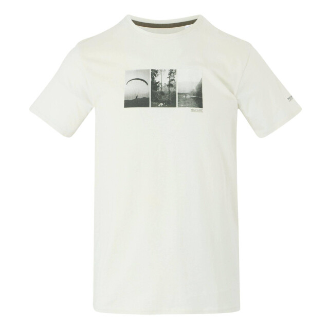 Regatta Heren breezed v natuur t-shirt UTRG11662_stonewhite large