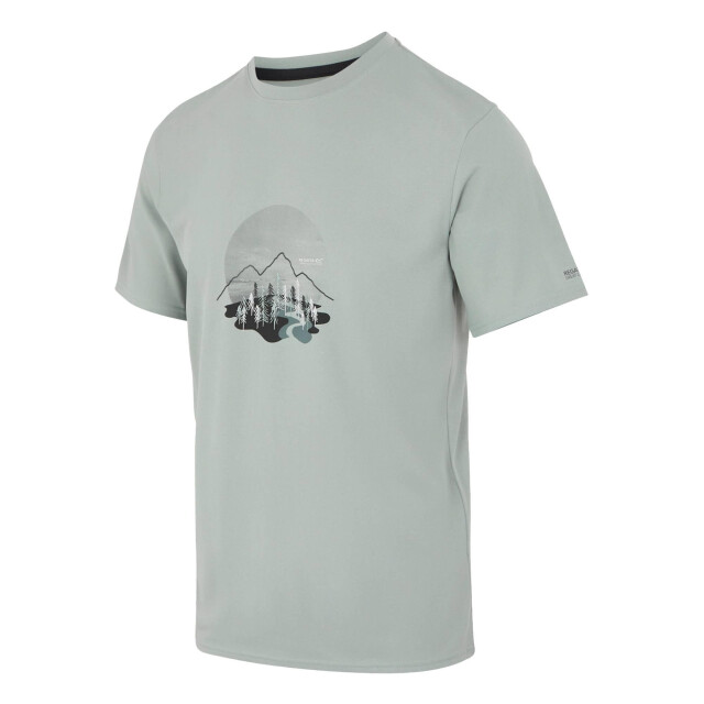 Regatta Heren fingal landschap stretch t-shirt UTRG11669_glacier large