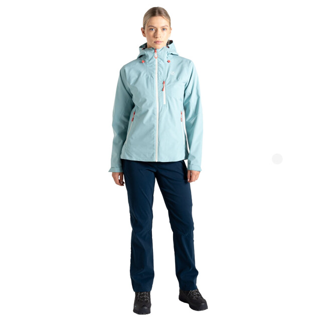 Dare2b Dames torrek ii colour block waterdichte jas UTRG11376_aquifer large