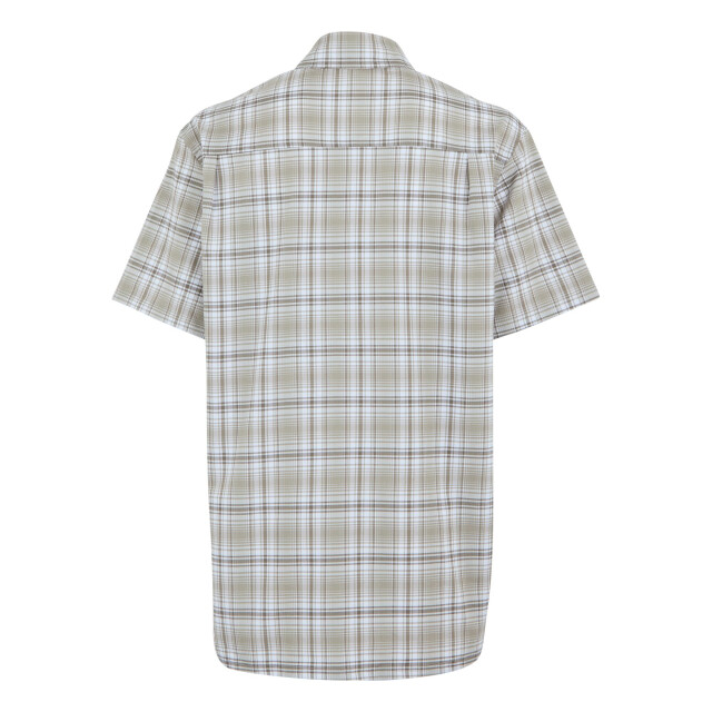 Regatta Heren begarno geruit overhemd met korte mouwen UTRG11340_whitegoldensandtreetop large