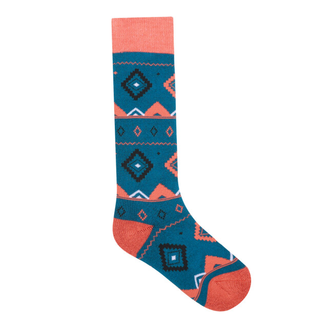 Dare2b Fair isle kindersokken UTRG11379_kingfisherblueorangerust large