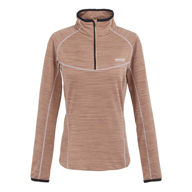 Regatta Dames yonder ii half zip fleece top UTRG11271_warmtaupe large