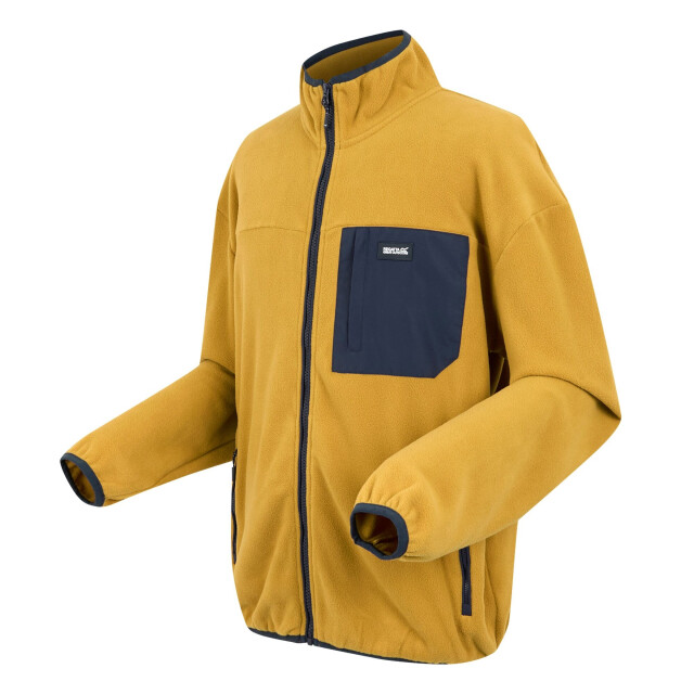 Regatta Heren frankie full zip fleecejack UTRG11055_mustardnavy large