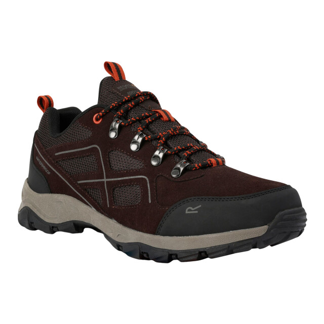Regatta Heren vendeavour suede lage sportschoenen UTRG10782_peatblazeorange large