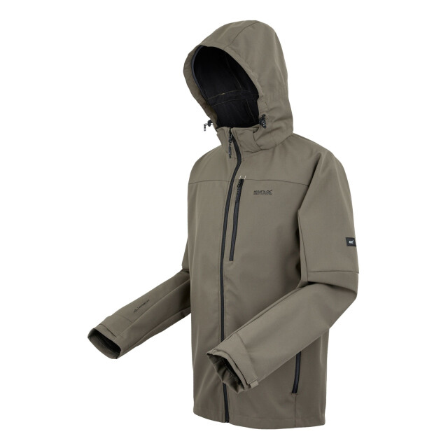 Regatta Heren arana waterdichte soft shell jas UTRG10665_treetopblack large Regatta Heren arana waterdichte soft shell jas UTRG10665_treetopblack large