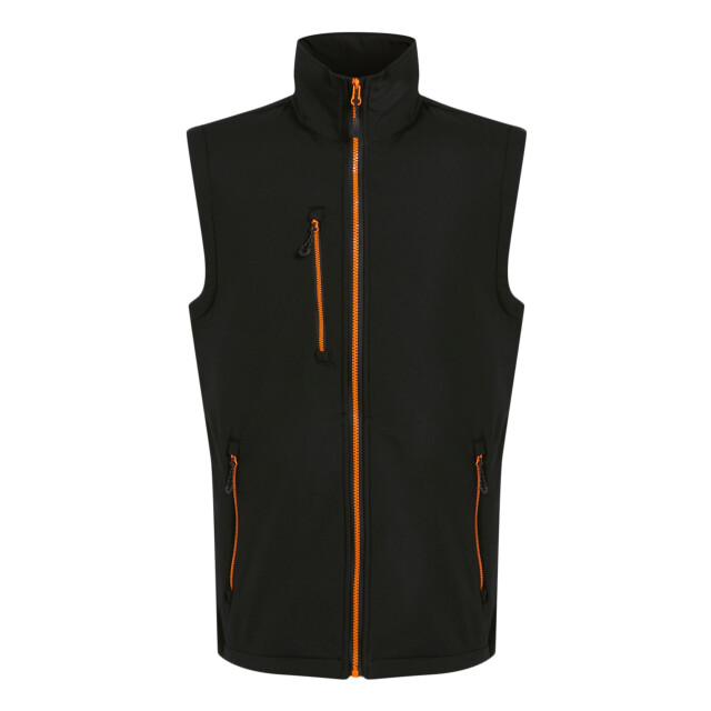 Regatta Heren softshell 2-laags bodywarmer UTRG10672_blackorangepop large
