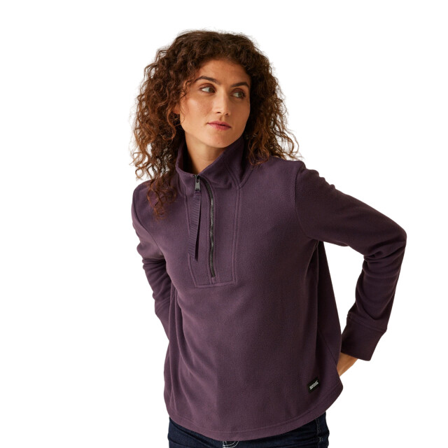 Regatta Dames juliette half zip fleece top UTRG10899_deepplum large