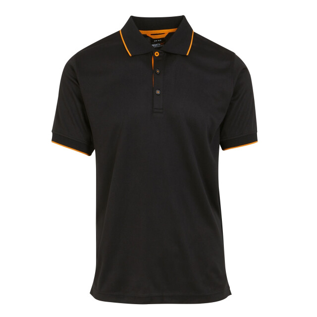 Regatta Herenpolo met korte mouwen UTRG10810_blackorangepop large