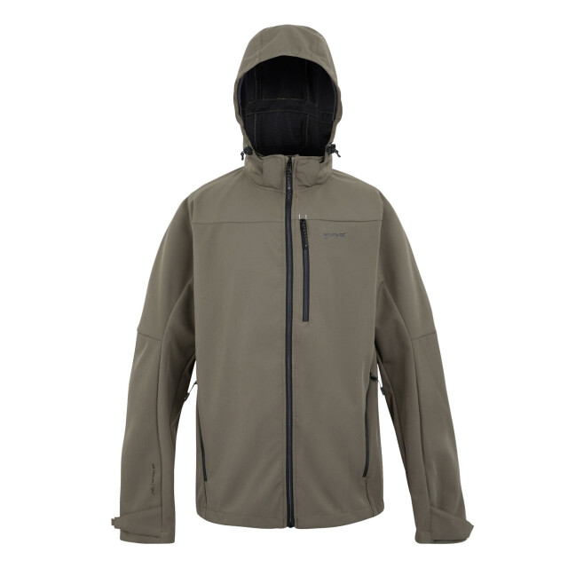 Regatta Heren arana waterdichte soft shell jas UTRG10665_treetopblack large Regatta Heren arana waterdichte soft shell jas UTRG10665_treetopblack large