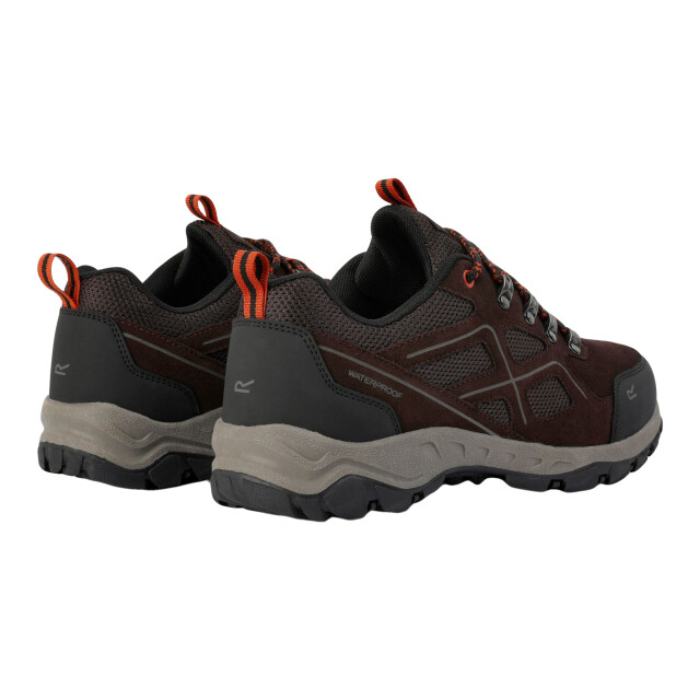 Regatta Heren vendeavour suede lage sportschoenen UTRG10782_peatblazeorange large