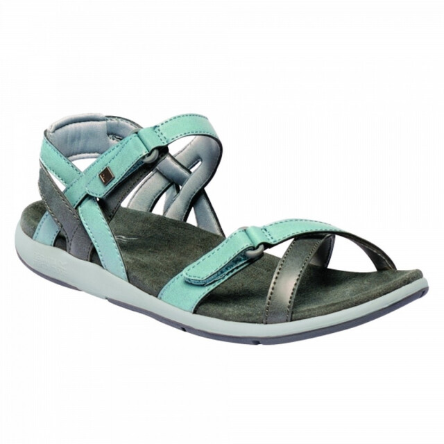 Regatta Grote buiten vrouwen/dames lady santa cruz open teen sandalen UTRG996_stonebluelightstone large