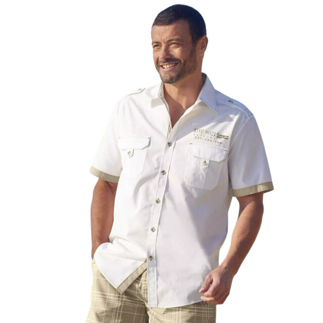 Atlas For Men Heren pilotenhemd UTAF819_white large