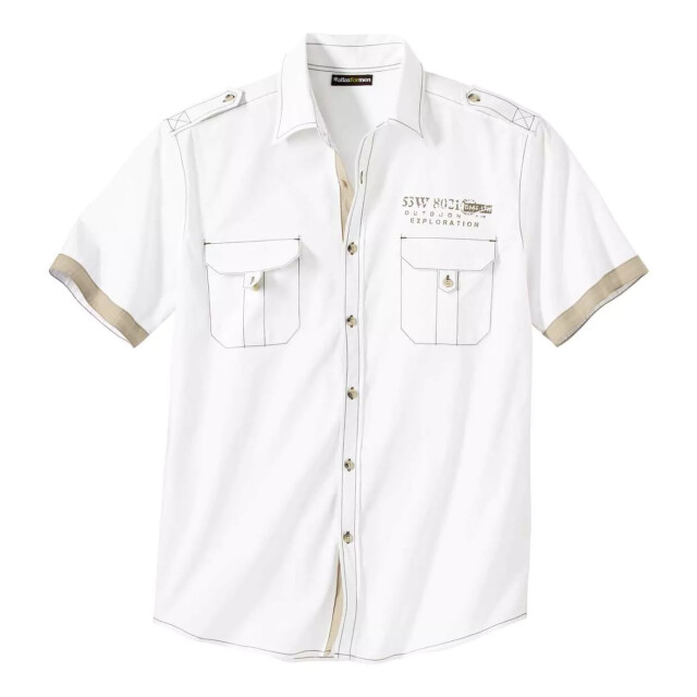 Atlas For Men Heren pilotenhemd UTAF819_white large