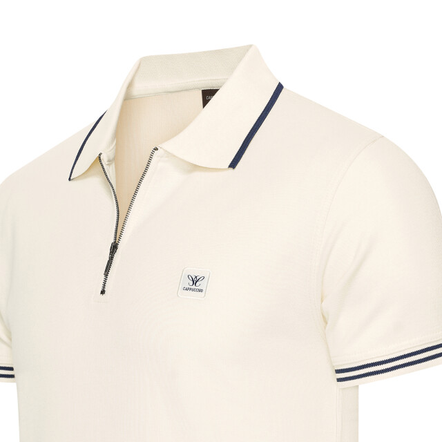 Cappuccino Italia Polo zip polo torino cap-torino-wht-XXL large