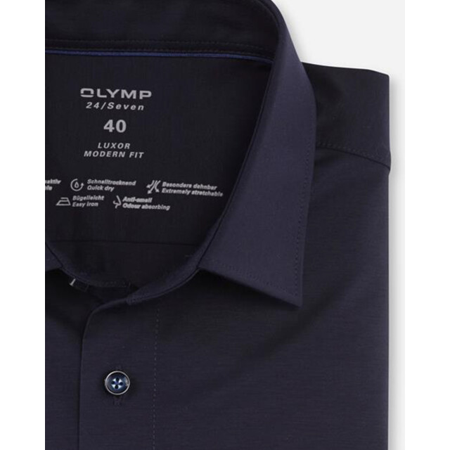 Olymp Luxor business overhemd donker 074112-001-39 large