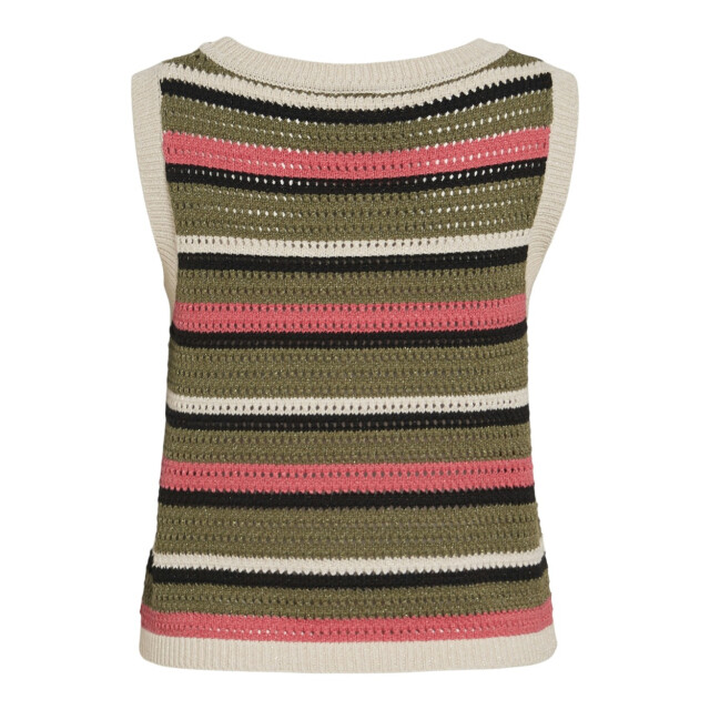 Vila Vidulipa o-neck sl glitter knit to zand dessin 4349.06.0014 large