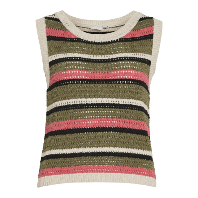 Vila Vidulipa o-neck sl glitter knit to zand dessin 4349.06.0014 large