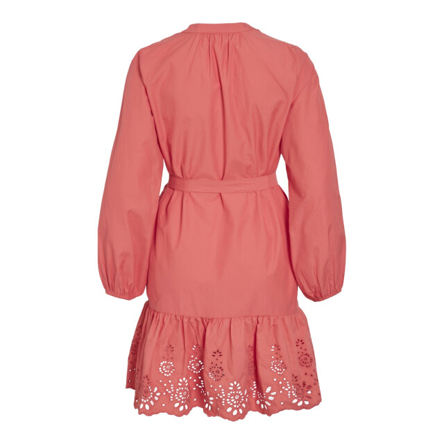 Vila Vikelli v-neck ls short dressln koraal 4409.42.0002 large Vila Vikelli v-neck ls short dressln koraal 4409.42.0002 large