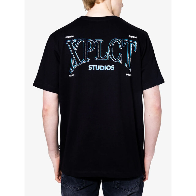 XPLCT Studios Heren t-shirt stitch zwart XPL-2502-04-19 large