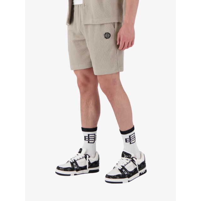 Black Bananas Heren short monogram waffle 1-125-5-20-88888 large