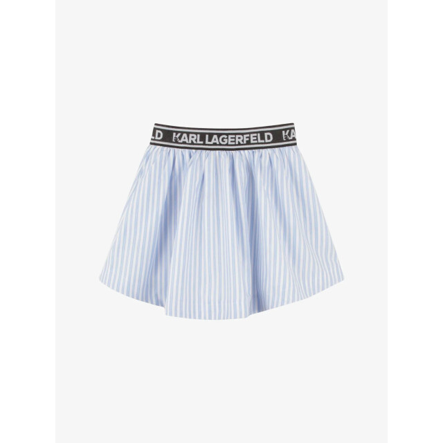 Karl Lagerfeld Meisjes rok wit blauw Z30446-N48 large