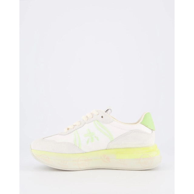Premiata Dames cassie sneaker /lime VAR 7384-WHITE LIME large
