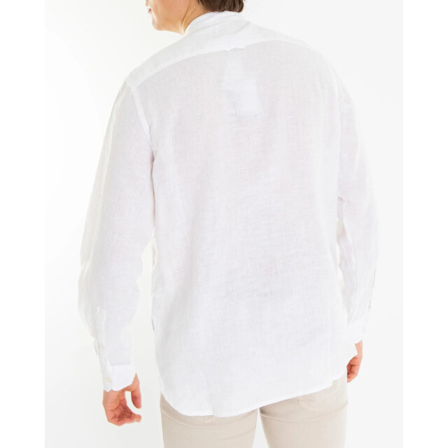 Woolrich Heren band collar linen shirt CFWOSI0105MRUT3372-8041 large